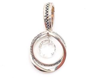 Michael Dawkins Sterling Silver Quartz Gemstone Pendant