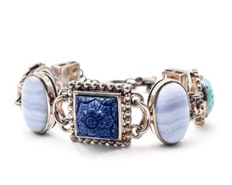 Sterling Silver Whitney Kelly Multi-Gemstone Bracelet
