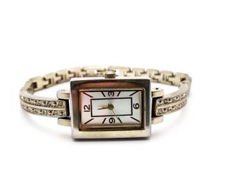 Vintage Gold-Tone Watch w/ Rhinestones
