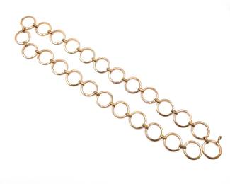 Vintage Brass Chain Link Belt