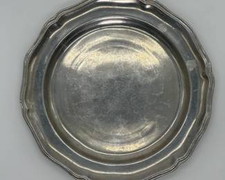 Wilton Columbia Pewter Scalloped Luncheon Plate