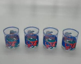 4 Vintage Florida Gators Glasses