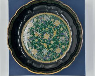 Japanese Porcelain Bowl w/ Peacock Design