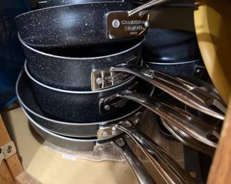 Granite stone diamond cookware