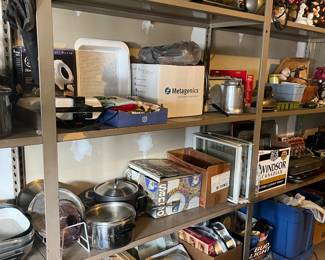 Kitchen and garage items