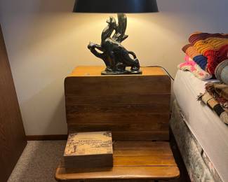 Midcentury lamp, school desk