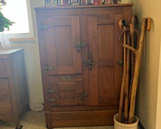 Antique Gibson’s Cambria ice box chest