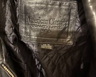 Black leather motorcycle jacket size XL
$80.00