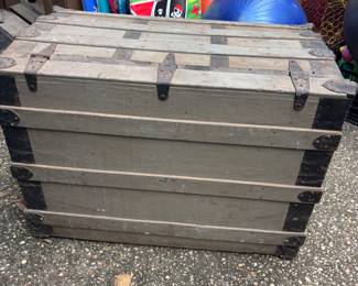 Large trunk 33.5”w 19”d 22.5”t $125.00
