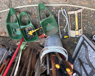 Gardening, hand tools, speinklers