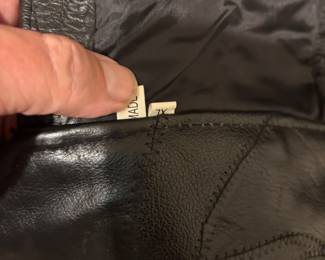 Black leather chaps XL $40.00