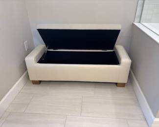2 tone storage bench 16” x 15” x 20”--$75