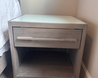 Copeland nightstand with glass top 22” x 18” x 20”-$250