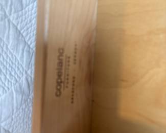 Matching nightstand with glass top 22” x 18” x 20”-$250