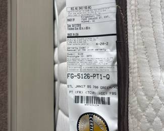 Queen Size Serta Mattress Series 700 Back smart with adjustable base-$450