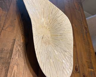 Mosaic shell machete centerpiece 4” x 25” x11”-$40