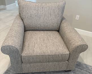 Extra large grey armchair 18 x 46 x 41-$375