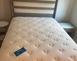 Copeland Furniture Company Queen Bed frame and headboard-$400 Kingsdown Mattress and platform-$600