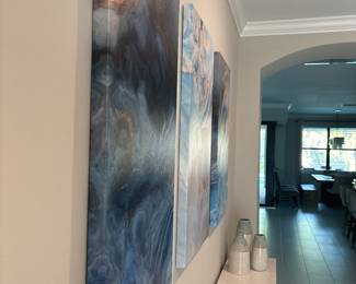 three panel print each 39” x 19 1/2”-$190 set