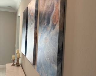 three panel print each 39” x 19 1/2”-$190 set