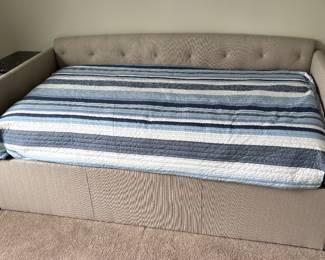 Twin Trundle Day Bed 27" x 46” x 83”-$450