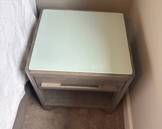 Copeland nightstand with glass top 22” x 18” x 20”-$250