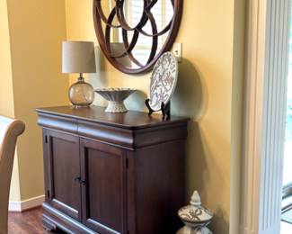Buffet with micro and decor