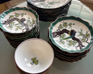 Japanese 33 piece china set.