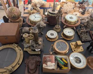 Antique and vintage nautical memorabilia.