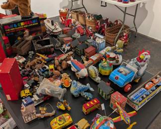 Large collection of vintage toys and figures available