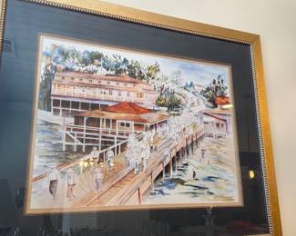 Fairhope pier signed print
