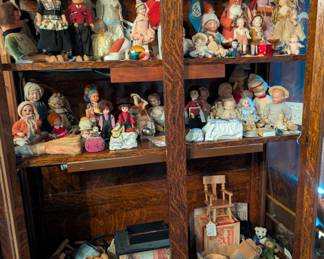 Dolls, shaker dolls, bisque dolls