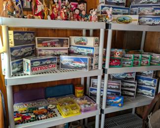 Hess trucks collection, chinese dolls