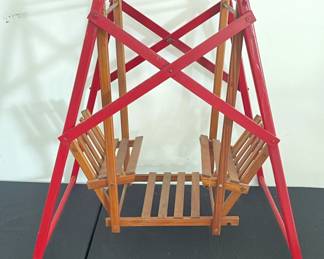 Wood Doll Swing