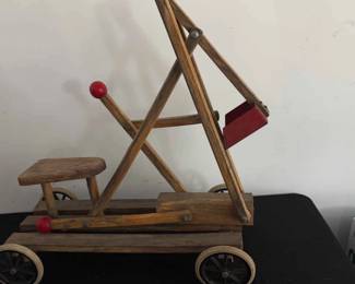Vintage Childs Riding Backhoe