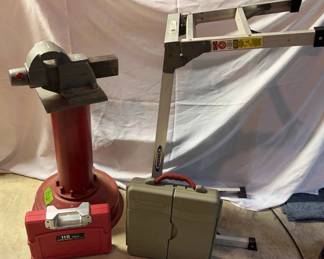 Bench Vise with Tool Sets and Folding Bench Stool