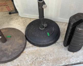 Heavy Umbrella Stands And Awning Weights