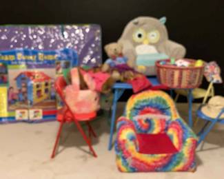 Foam Sweet Home Playhouse, Folding Chairs Table , Assorted Toys,  More