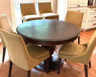 004 Arhaus Dining Table With Four Chairs