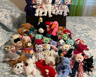 Vintage Beanie Babies, Beanie Buddies, Other TY Plushies  Includes Princess Diana Bear