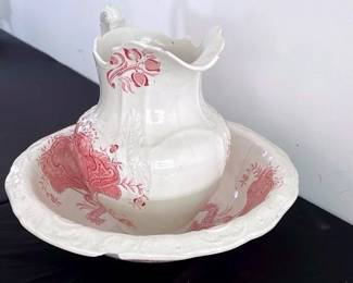 Vintage Porcelain Bowl And Pitcher Sefton England