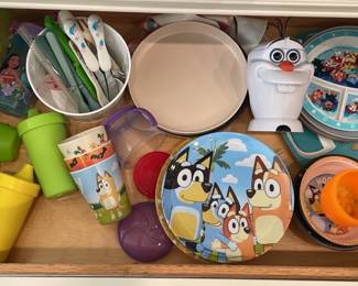 Kids Kitchen Items Plates, Bowls, Thermoses, Cups