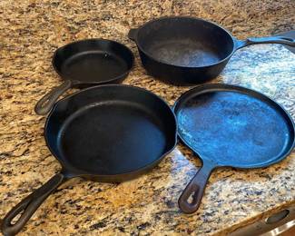 Four Cast Iron Pots