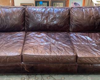 Restoration Hardware Leather Sofa