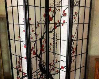 6ft Folding Decorative Oriental Style Privacy Panel 3 Sets