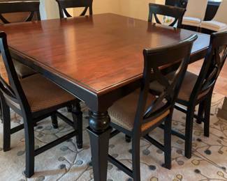 Seven Piece Counter Height Table Chairs