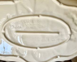 Vintage Lane & Co. turkey platter from 1959