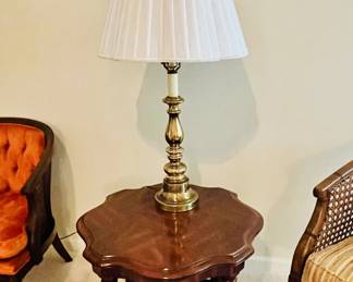 Vintage Scalloped Edge Table