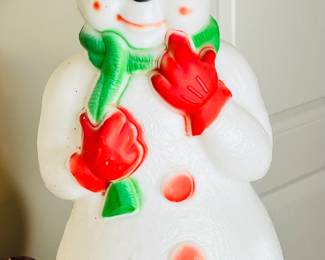 Vintage Snowman Blow Mold 