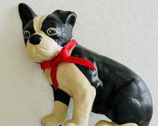 MCM Boston Terrier Cast Iron Door Stop